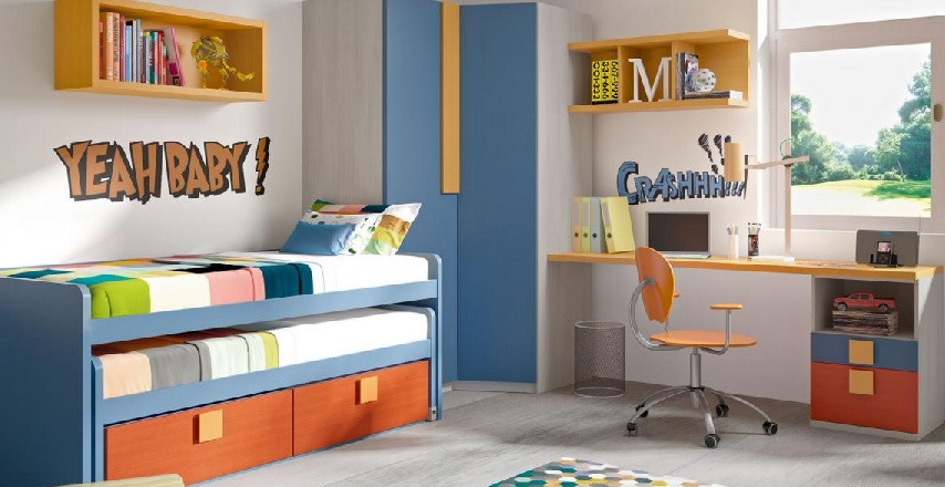 Los dormitorios juveniles TEAM combinan estética y practicidad, para crear ambientes confortables y ...